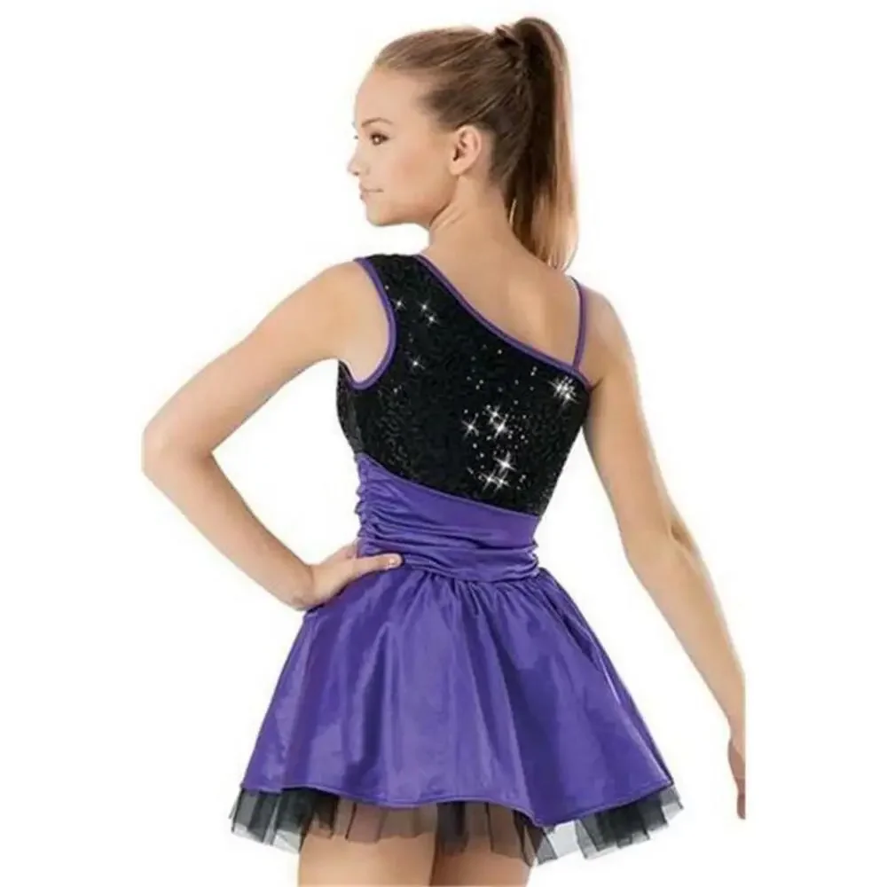 Pre-Owned Dance Costume Balera D8177 Large Child Lime Green Jazz Pageant